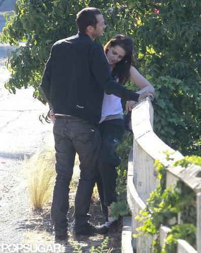 Rupert Sanders embraced Kristen Stewart.
Rupert Sanders embraced Kristen Stewart.