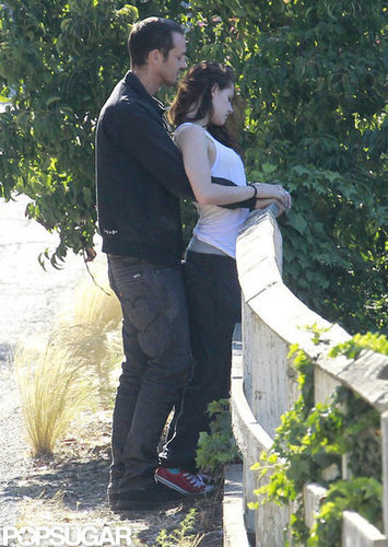 Kristen Stewart met up for PDA with Rupert Sanders.
Kristen Stewart met up for PDA with Rupert Sanders.