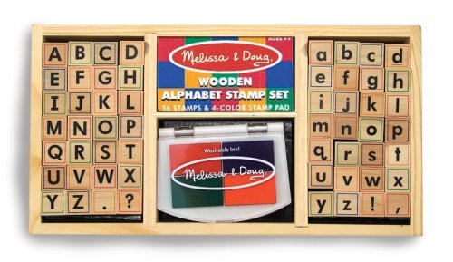 Melissa & Doug Deluxe Alphabet Stamp Set Melissa & Doug Deluxe Alphabet Stamp Set