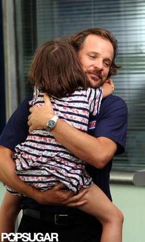 Peter Sarsgaard got a big hug from daughter Ramona.
Peter Sarsgaard got a big hug from daughter Ramona.