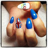 Lily Allen Olympics Nail Art