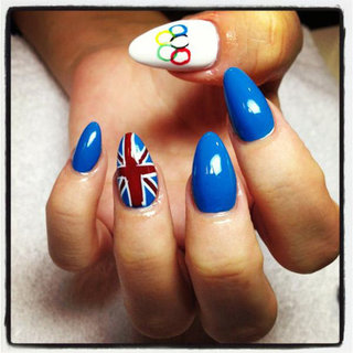 Lily Allen Olympics Nail Art