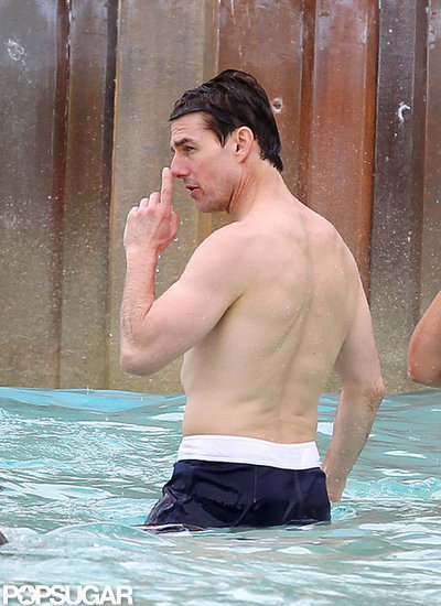 Tom Cruise and Suri Cruise hit the water park in Orlando.
Tom Cruise and Suri Cruise hit the water park in Orlando.