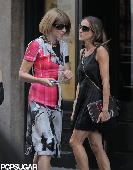 Sarah Jessica Parker and Anna Wintour Have a Gleeful Lunch in NYC Sarah Jessica Parker and Anna Wintour Have a Gleeful Lunch in NYC