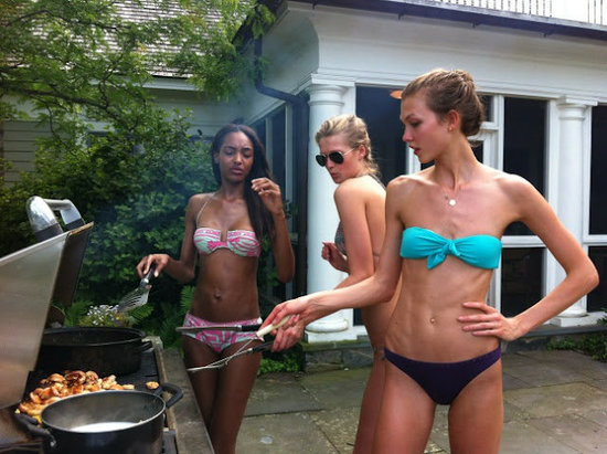 Karlie Kloss and Jourdan Dunn