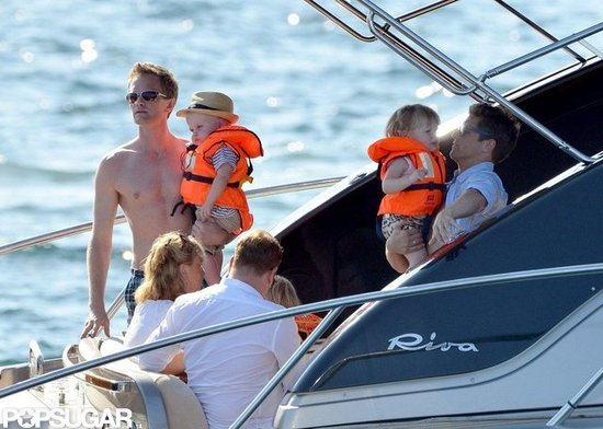 Neil Patrick Harris and David Burtka took a boat ride with their kids.
Neil Patrick Harris and David Burtka took a boat ride with their kids.