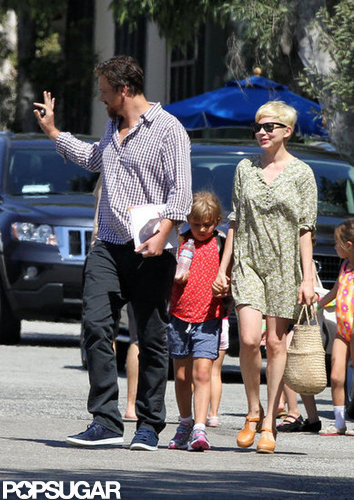 Michelle Williams and Matilda followed behind Jason Segel in LA.
Michelle Williams and Matilda followed behind Jason Segel in LA.