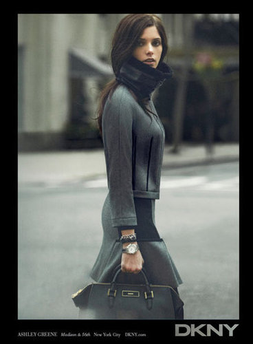 Bundle up, like Ashley Greene, in grays for DKNY.
Bundle up, like Ashley Greene, in grays for DKNY.