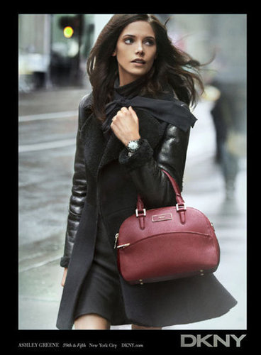 Ashley Greene shows off a bevy of covetable leather-infused items in DKNY's Fall 2012 campaign.
Ashley Greene shows off a bevy of covetable leather-infused items in DKNY's Fall 2012 campaign.