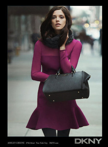 A fuchsia-hued fit and flare looks ultrachic on Ashley Greene for DKNY.
A fuchsia-hued fit and flare looks ultrachic on Ashley Greene for DKNY.