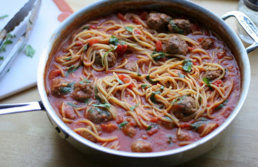 Weeknight Spaghetti and Meatballs