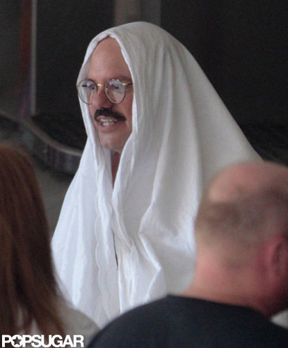 David Cross joked around between takes.
David Cross joked around between takes.
