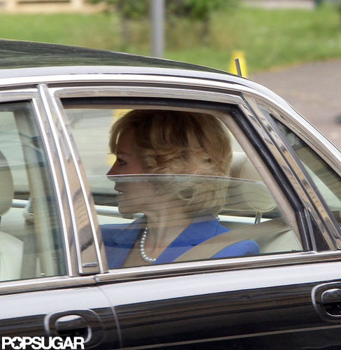 Naomi Watts was chauffeured in a car as Princess Diana.
Naomi Watts was chauffeured in a car as Princess Diana.