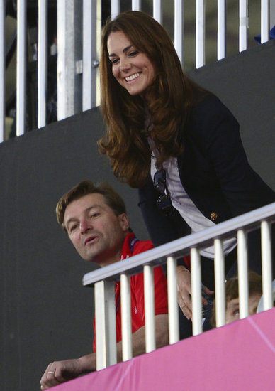 Kate Middleton laughed in the stands. Kate Middleton laughed in the stands.
