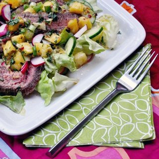 Summer of Salads: Grilled Steak With a Pineapple Punch