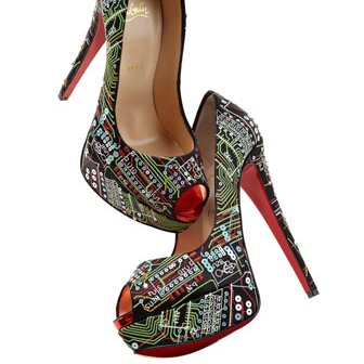 Lady Peep Geek Shoe by Christian Louboutin
