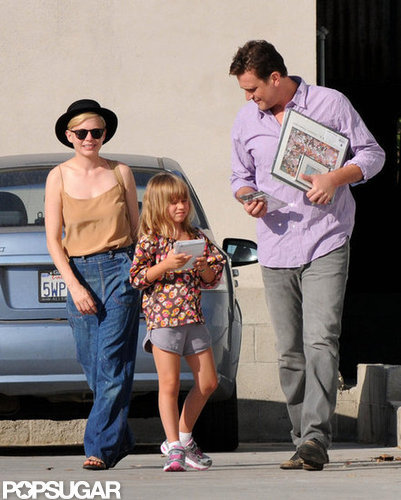 Michelle Williams, Jason Segel, and Matilda Ledger were out and about together in LA.
Michelle Williams, Jason Segel, and Matilda Ledger were out and about together in LA.