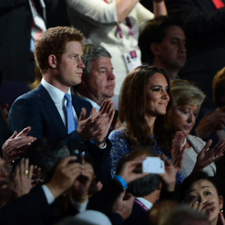 Kate Middleton and Prince Harry Pictures at 2012 London Olympics Closing Ceremony
