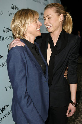 Portia de Rossi and Ellen DeGeneres only had eyes for each other at a March 2006 Tiffany event in Beverly Hills.
Portia de Rossi and Ellen DeGeneres only had eyes for each other at a March 2006 Tiffany event in Beverly Hills.