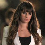 Glee Style: Lea Michele Goes Superchic in a White Blazer Glee Style: Lea Michele Goes Superchic in a White Blazer