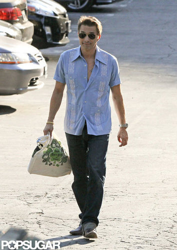 Olivier Martinez showed some skin in an unbuttoned shirt.
Olivier Martinez showed some skin in an unbuttoned shirt.