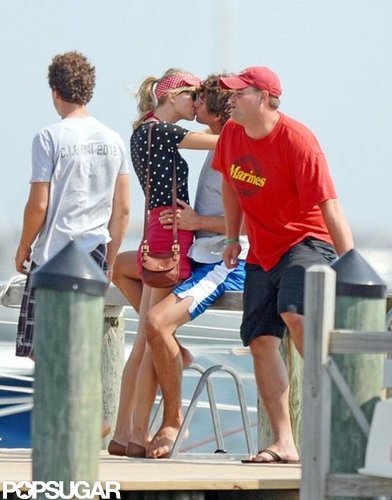 Taylor Swift kissed Conor Kennedy.
Taylor Swift kissed Conor Kennedy.