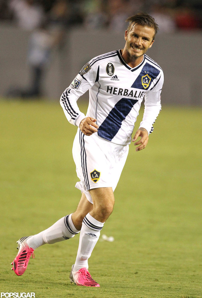 David Beckham Scores Big and Celebrates on the Field David Beckham Scores Big and Celebrates on the Field
