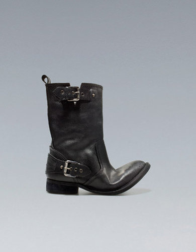 BIKER ANKLE BOOT WITH BUCKLES - Boots and ankle boots - Shoes - Woman - ZARA United States
