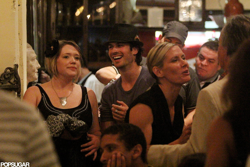 Ian Somerhalder let loose with friends at Rio de Janeiro's Scenarium bar during a June 2012 trip.
Ian Somerhalder let loose with friends at Rio de Janeiro's Scenarium bar during a June 2012 trip.