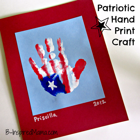 Patriotic Handprint Patriotic Handprint