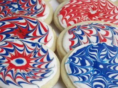 Red, White, and Blue Cookies Red, White, and Blue Cookies