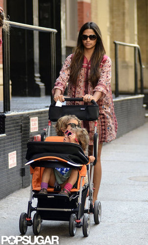 Camila Alves and Kids Keep Close to Matthew McConaughey in Manhattan Camila Alves and Kids Keep Close to Matthew McConaughey in Manhattan