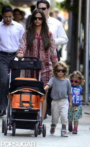 Camila Alves and Kids Keep Close to Matthew McConaughey in Manhattan Camila Alves and Kids Keep Close to Matthew McConaughey in Manhattan