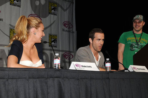 Blake Lively couldn't take her eyes off Ryan Reynolds during a press conference at WonderCon in April 2011.
Blake Lively couldn't take her eyes off Ryan Reynolds during a press conference at WonderCon in April 2011.