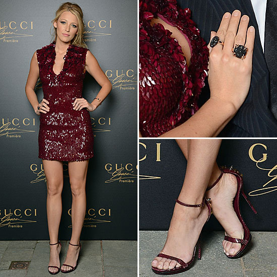 Blake Lively Red Gucci Dress Blake Lively Red Gucci Dress