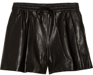 Maybe it's Fashion Week's arrival, but I'm feeling totally inspired by the cool-girl styling of Taylor Tomasi Hill. These would be my attempt to channel her tomboy-meets-the-trends take on fashion, outfitting these Phillip Lim Leather Shorts ($675), with a cozy pullover and high-tops.
— Hannah Weil, associate editor
Maybe it's Fashion Week's arrival, but I'm feeling totally inspired by the cool-girl styling of Taylor Tomasi Hill. These would be my attempt to channel her tomboy-meets-the-trends take on fashion, outfitting these Phillip Lim Leather Shorts ($675), with a cozy pullover and high-tops.
— Hannah Weil, associate editor