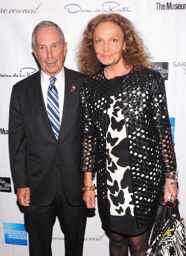 Diane von Furstenberg and Mayor Michael Bloomberg were among the famous faces on hand.
Diane von Furstenberg and Mayor Michael Bloomberg were among the famous faces on hand.