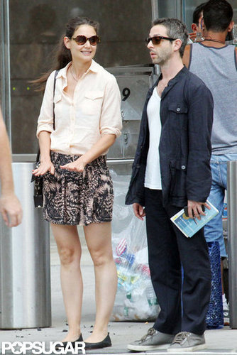 Katie Holmes was spotted with a new man for the first time since her divorce.
Katie Holmes was spotted with a new man for the first time since her divorce.