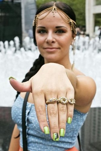 And her nails put the icing on the cake.
Photo by Caroline Voagen Nelson
And her nails put the icing on the cake.
Photo by Caroline Voagen Nelson