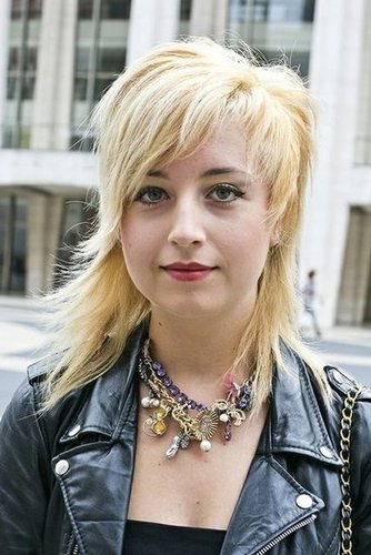 This bright blond, choppy cut read like a revamped (and much cooler) take on the mullet.
Photo by Caroline Voagen Nelson
This bright blond, choppy cut read like a revamped (and much cooler) take on the mullet.
Photo by Caroline Voagen Nelson