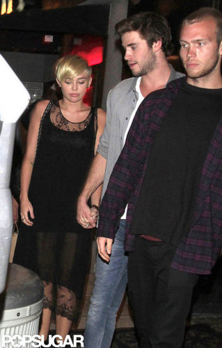 Liam Heads to His Hunger Games Set Following a Night Out With Miley Liam Heads to His Hunger Games Set Following a Night Out With Miley