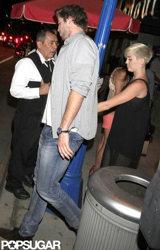 Liam Heads to His Hunger Games Set Following a Night Out With Miley Liam Heads to His Hunger Games Set Following a Night Out With Miley