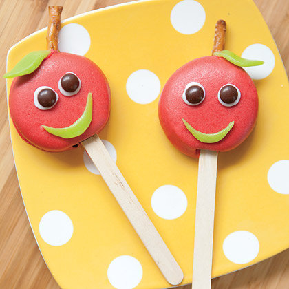 Candy Apple Cookie Pops Candy Apple Cookie Pops