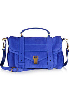 Proenza Schouler | PS1 Medium suede satchel | NET-A-PORTER.COM