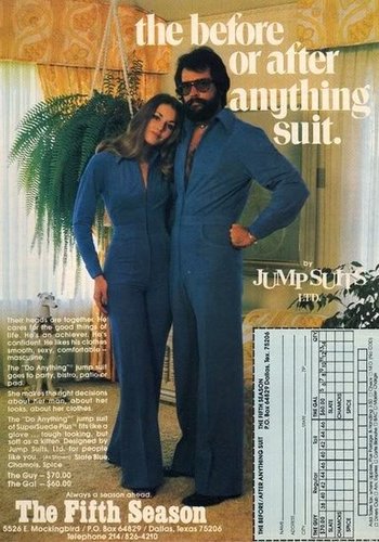 The Snuggie suit for going out on the town.
The Snuggie suit for going out on the town.