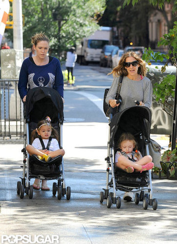 Sarah Jessica Parker took her twins for a walk around the West Village.
Sarah Jessica Parker took her twins for a walk around the West Village.