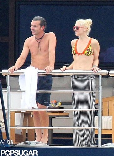 Shirtless Gavin Rossdale and bikini-clad Gwen Stefani were on a yacht near Cannes in May 2011.
Shirtless Gavin Rossdale and bikini-clad Gwen Stefani were on a yacht near Cannes in May 2011.