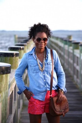 Chambray & Print
