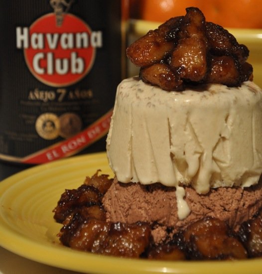 Bananas Foster Bombe