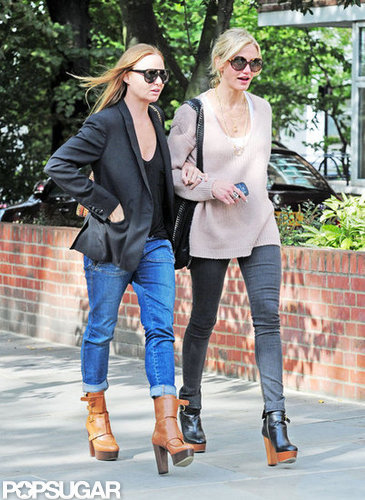 Cameron Diaz and Stella McCartney walked around London.
Cameron Diaz and Stella McCartney walked around London.